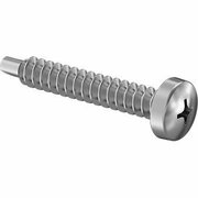 BSC PREFERRED 18-8 Stainless Steel Phillips Rounded Head Drilling Screws for Metal No 10 Screw Size 1-1/4L, 10PK 90415A646